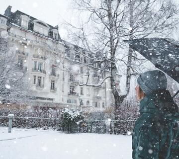 Chamonix sous la neige