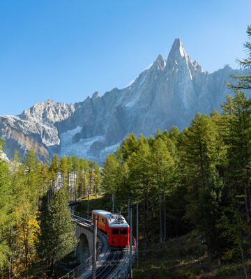 Chamonix Mont Blanc Montenvers Automne