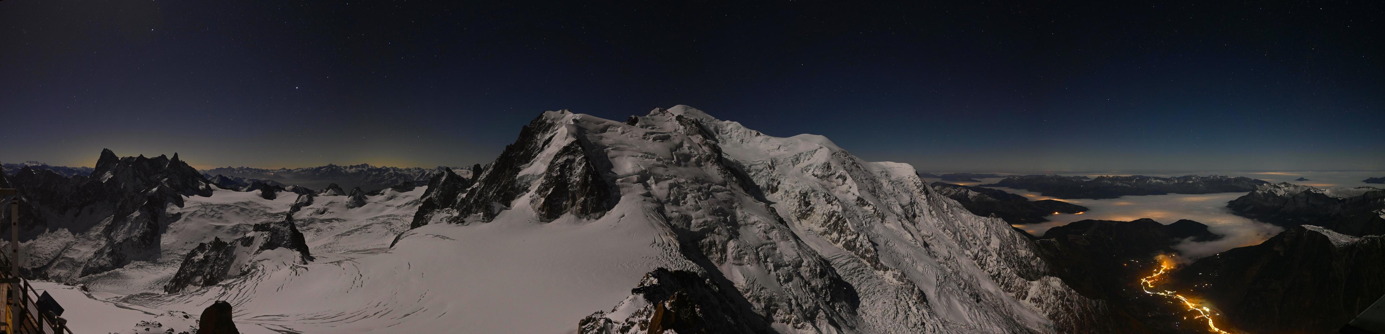Sommet Aiguille du Midi 3842 m - panocam